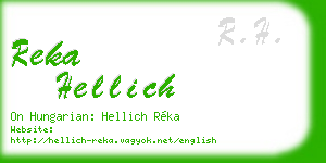 reka hellich business card